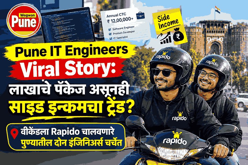 Pune IT engineers driving Rapido Bike Taxi on weekends despite earning high salaries.